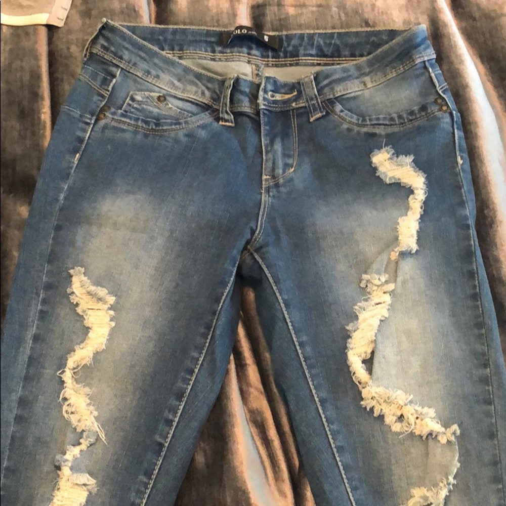 Low rise jeans